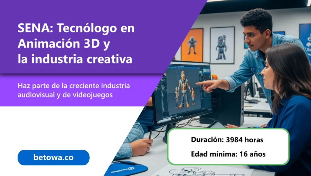 SENA tecnólogo en animación 3D y la industria creativa