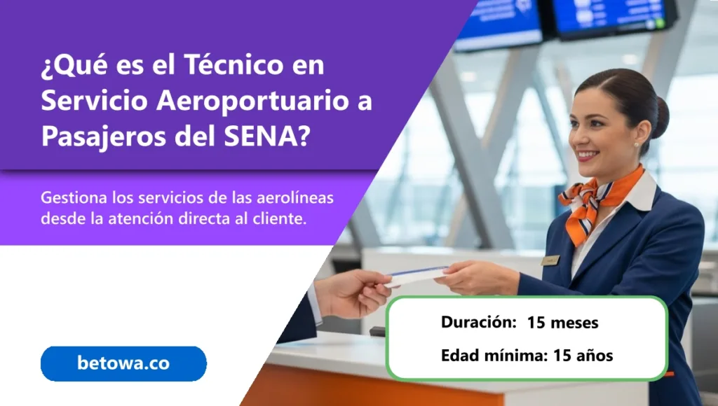 Qué es el Técnico en Servicio Aeroportuario a Pasajeros del SENA